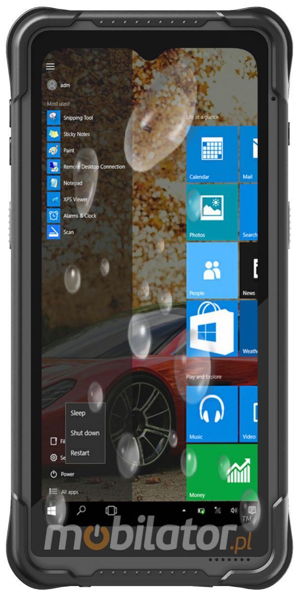 emdoor wodoodporny wstrząsoodporny przemysłowy wytrzymały odporny tablet NFC 4G wojskowy IP68 MIL-STD 810H skaner kodów kreskowych